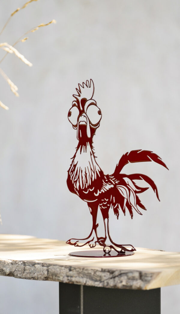 Huhn Stehend rot