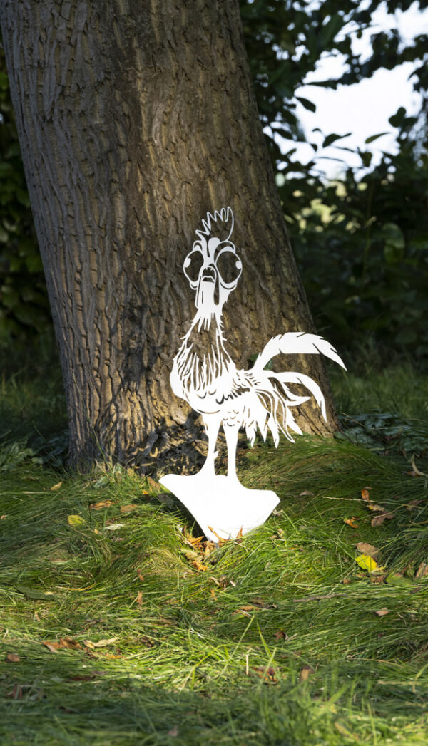 Huhn Erde Weiß